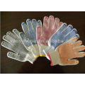 color PVC dot knitting work gloves